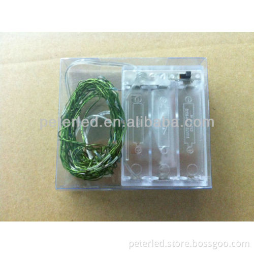 LED battery powered copper string light colorful wedding and festival decoration